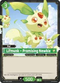Lifmunk - Promising Newbie (SR) - BP01: Dawn of Palpagos - Palworld OFFICIAL CARD GAME card