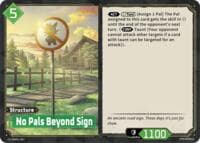 No Pals Beyond Sign - BP01: Dawn of Palpagos - Palworld OFFICIAL CARD GAME card