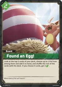 Found an Egg! - BP01: Dawn of Palpagos - Palworld OFFICIAL CARD GAME card