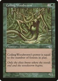 Coiling Woodworm - Nemesis - Magic: The Gathering card