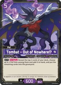 Tombat - Out of Nowhere!? (SR) - BP01: Dawn of Palpagos - Palworld OFFICIAL CARD GAME card