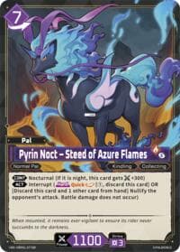 Pyrin Noct - Steed of Azure Flames (SR) - BP01: Dawn of Palpagos - Palworld OFFICIAL CARD GAME card