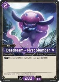 Daedream - First Slumber - BP01: Dawn of Palpagos - Palworld OFFICIAL CARD GAME card