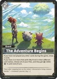 The Adventure Begins - BP01: Dawn of Palpagos - Palworld OFFICIAL CARD GAME card