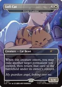 Lofi Cat - Felidar Guardian - Secret Lair Drop Series - Magic: The Gathering card