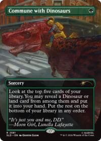 Commune with Dinosaurs - Secret Lair Drop Series - Magic: The Gathering card