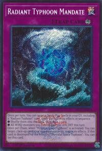 Radiant Typhoon Mandate (Emblazoned Secret Rare) - Limited Pack World Championship 2026 - YuGiOh card
