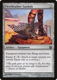 Fleetfeather Sandals - Theros - Magic: The Gathering card