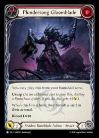 Plundersong Gloomblade - Usurp the Shadow Throne - Flesh and Blood TCG card