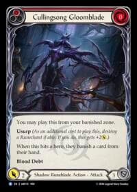 Cullingsong Gloomblade - Usurp the Shadow Throne - Flesh and Blood TCG card