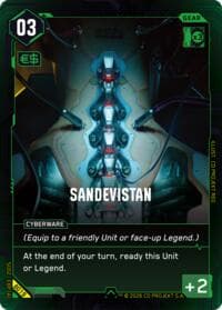 Sandevistan - Embracing Power - Beta Starter Deck - Cyberpunk TCG card