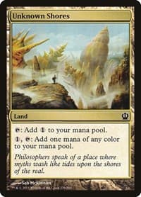 Unknown Shores - Theros - Magic: The Gathering card