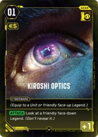 Kiroshi Optics - The Heist - Beta Starter Deck - Cyberpunk TCG card