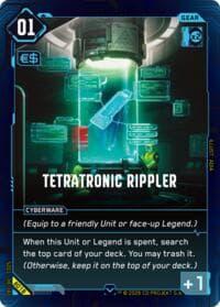 Tetratonic Rippler - The Heist - Beta Starter Deck - Cyberpunk TCG card