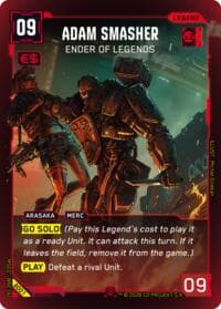 Adam Smasher - Ender of Legends (Epic) - Welcome to Night City - Beta - Cyberpunk TCG card