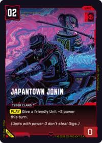 Japantown Jonin - Welcome to Night City - Beta - Cyberpunk TCG card