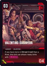 Valentino Guerrera - Welcome to Night City - Beta - Cyberpunk TCG card