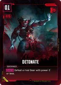 Detonate - Welcome to Night City - Beta - Cyberpunk TCG card