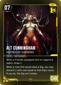 Alt Cunningham - Mother of Daemons (Rare) - Welcome to Night City - Beta - Cyberpunk TCG card