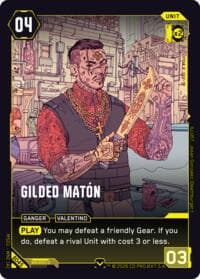 Gilded Maton - Welcome to Night City - Beta - Cyberpunk TCG card