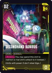Secondhand Bombus - Welcome to Night City - Beta - Cyberpunk TCG card