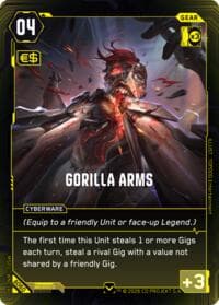 Gorilla Arms - Welcome to Night City - Beta - Cyberpunk TCG card