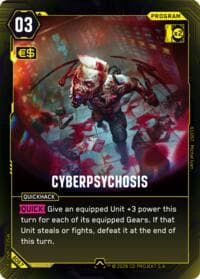 Cyberpsychosis - Welcome to Night City - Beta - Cyberpunk TCG card