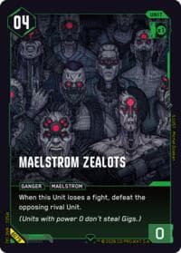 Maelstrom Zealots - Welcome to Night City - Beta - Cyberpunk TCG card