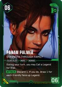Panam Palmer - Strength Through Family (Secret) - Welcome to Night City - Beta - Cyberpunk TCG card