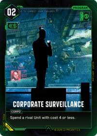 Corporate Surveillance - Welcome to Night City - Beta - Cyberpunk TCG card