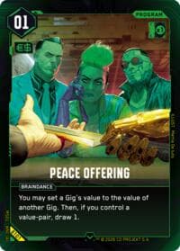 Peace Offering - Welcome to Night City - Beta - Cyberpunk TCG card