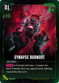 Synapse Burnout - Welcome to Night City - Beta - Cyberpunk TCG card