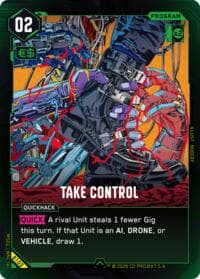 Take Control - Welcome to Night City - Beta - Cyberpunk TCG card