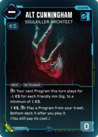 Alt Cunningham - Soulkiller Architect (Rare) - Welcome to Night City - Beta - Cyberpunk TCG card