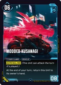 Modded Kusanagi - Welcome to Night City - Beta - Cyberpunk TCG card