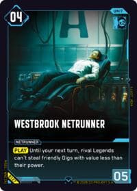Westbrook Netrunner - Welcome to Night City - Beta - Cyberpunk TCG card