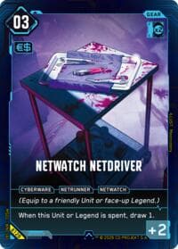 NetWatch Netdriver - Welcome to Night City - Beta - Cyberpunk TCG card