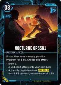 Nocturne OP55 N1 - Welcome to Night City - Beta - Cyberpunk TCG card