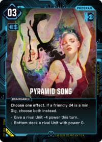 Pyramid Song - Welcome to Night City - Beta - Cyberpunk TCG card