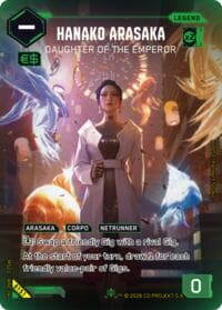 Hanako Arasaka - Daughter of the Emperor (ILegend) - Welcome to Night City - Beta - Cyberpunk TCG card
