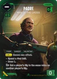 Padre - Man of the Cross (ILegend) - Welcome to Night City - Beta - Cyberpunk TCG card