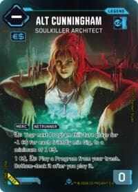 Alt Cunningham - Soulkiller Architect (ILegend) - Welcome to Night City - Beta - Cyberpunk TCG card