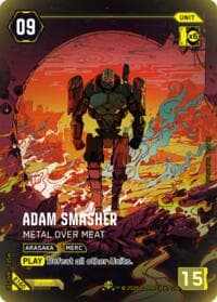 Adam Smasher - Metal Over Meat (IO) - Welcome to Night City - Beta - Cyberpunk TCG card