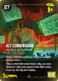 Alt Cunningham - Mother of Daemons (IO) - Welcome to Night City - Beta - Cyberpunk TCG card