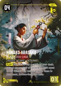 Hanako Arasaka - In a Gilded Cage (IO) - Welcome to Night City - Beta - Cyberpunk TCG card