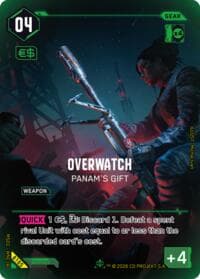 Overwatch - Panam's Gift (IO) - Welcome to Night City - Beta - Cyberpunk TCG card