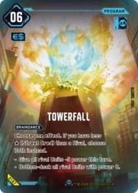 Towerfall (IO) - Welcome to Night City - Beta - Cyberpunk TCG card