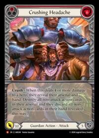 Crushing Headache (Extended Art) - Usurp the Shadow Throne - Flesh and Blood TCG card