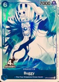 Buggy (4th Anniversary Treasure Campaign Pack) - One Piece Promotion Cards - One Piece Card Game card