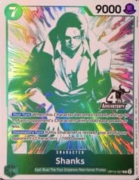 Shanks (4th Anniversary Treasure Campaign Pack) - One Piece Promotion Cards - One Piece Card Game card